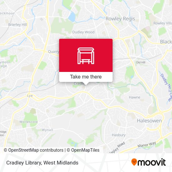 Cradley Library map