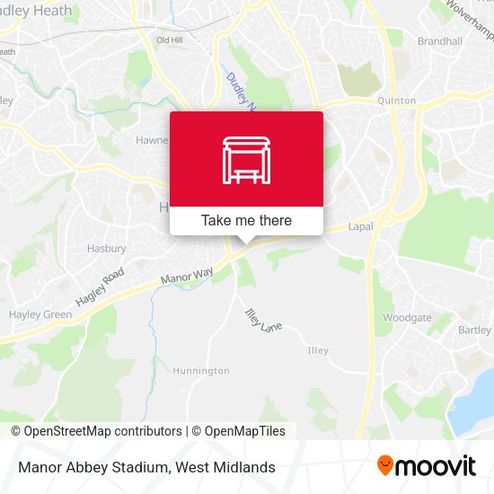 Manor Abbey Stadium map