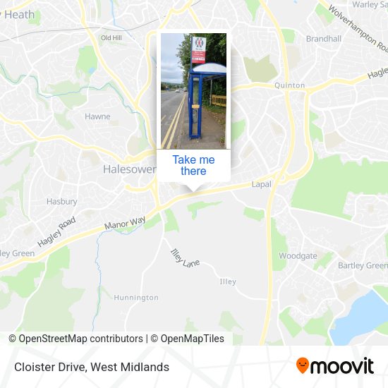 Cloister Drive map
