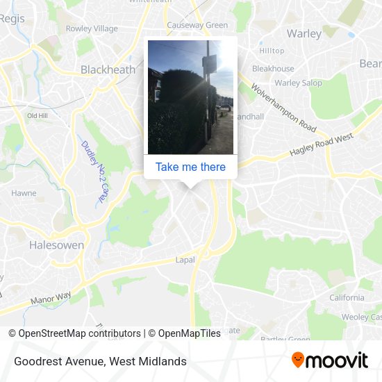 Goodrest Avenue map
