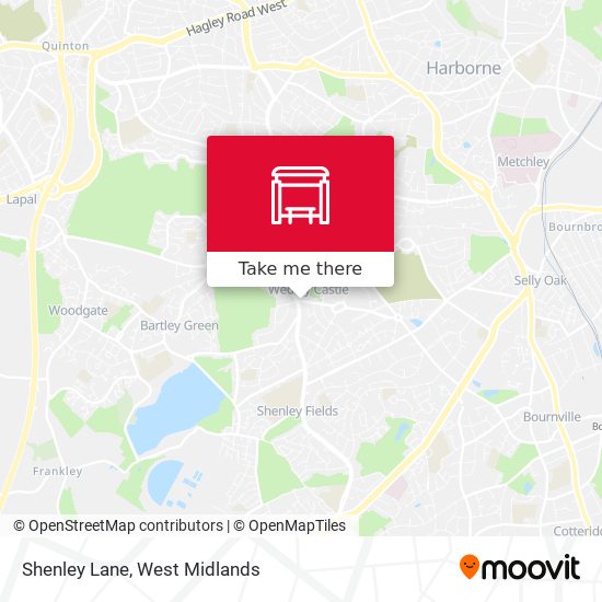 Shenley Lane map