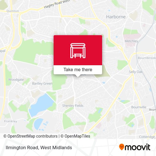 Ilmington Road map