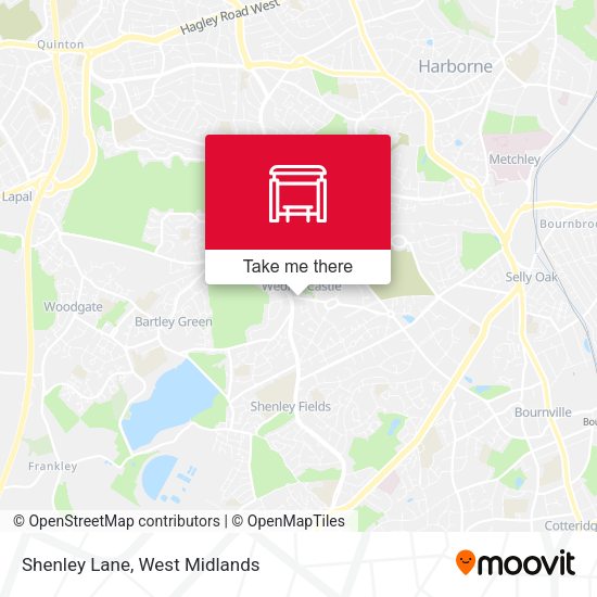 Shenley Lane map