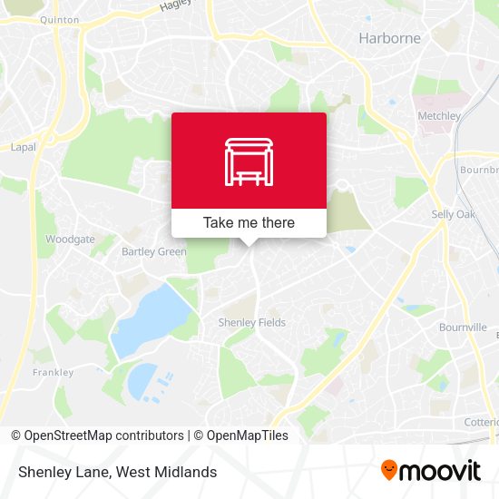 Shenley Lane map
