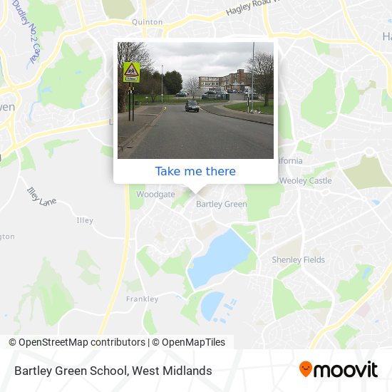 Bartley Green School map