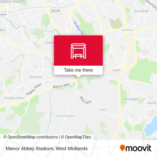 Manor Abbey Stadium map