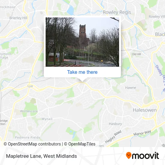 Mapletree Lane map