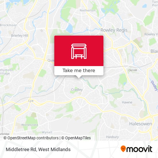 Middletree Rd map