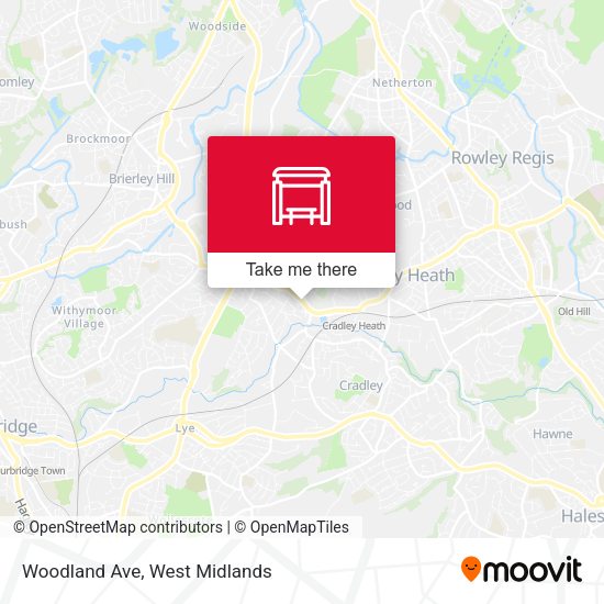 Woodland Ave map