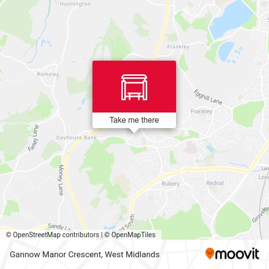 Gannow Manor Crescent map