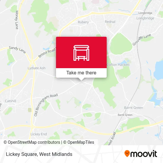 Lickey Square map