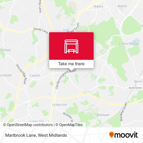 Marlbrook Lane map