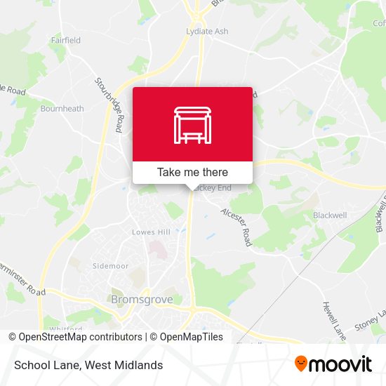 School Lane map
