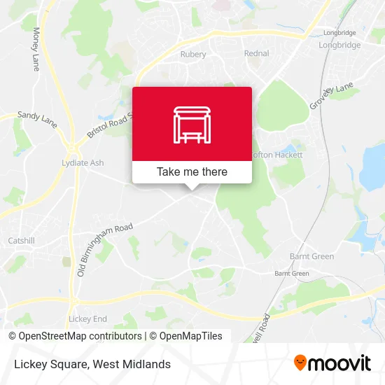 Lickey Square map