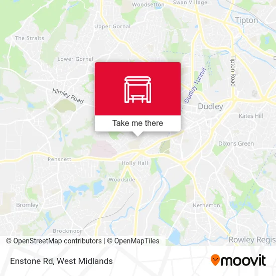 Enstone Rd map