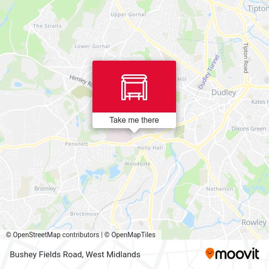 Bushey Fields Road map