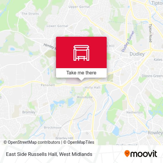East Side Russells Hall map