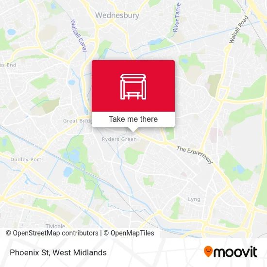 Phoenix St map