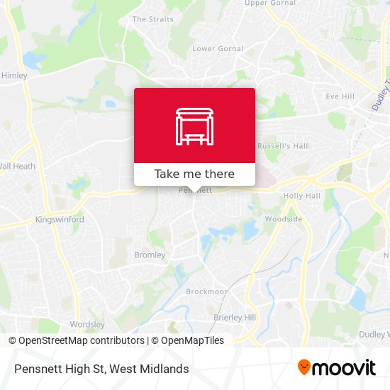 Pensnett High St map