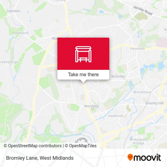 Bromley Lane map