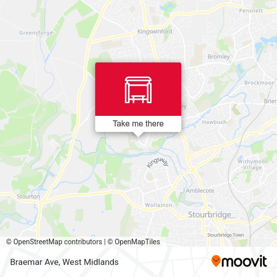 Braemar Ave map