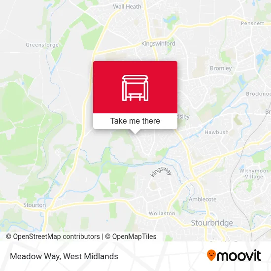 Meadow Way map