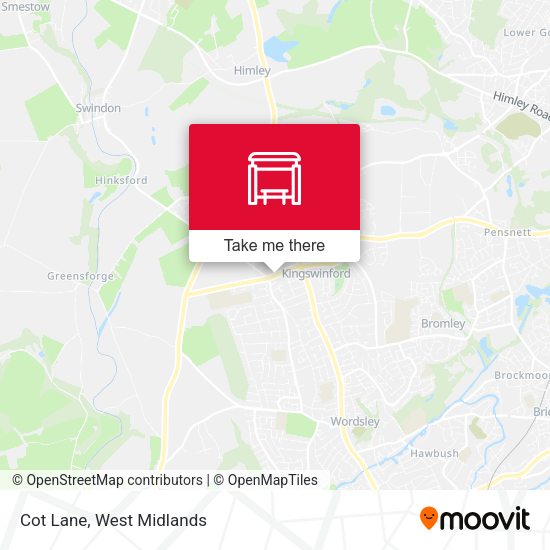 Cot Lane map