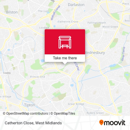 Catherton Close map