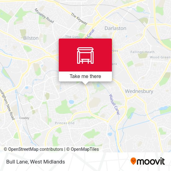 Bull Lane map