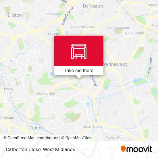 Catherton Close map