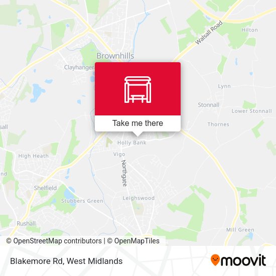 Blakemore Rd map