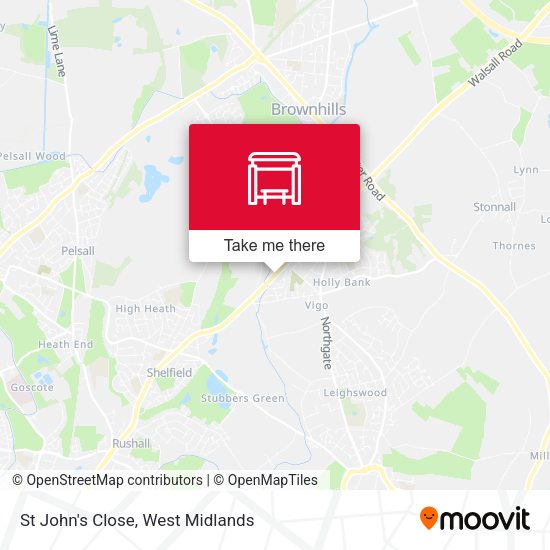 St John's Close map