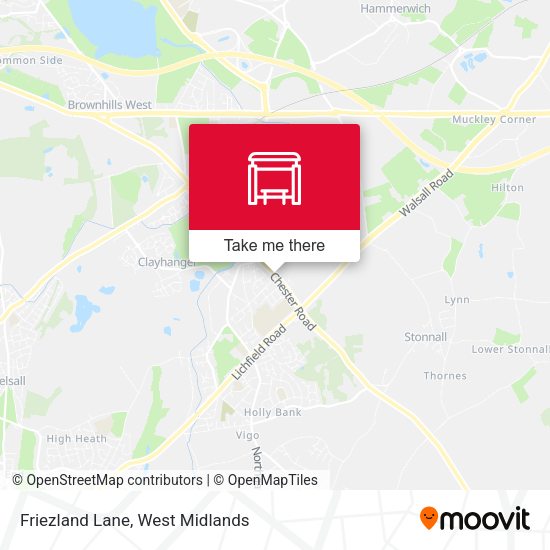 Friezland Lane map
