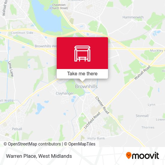 Warren Place map