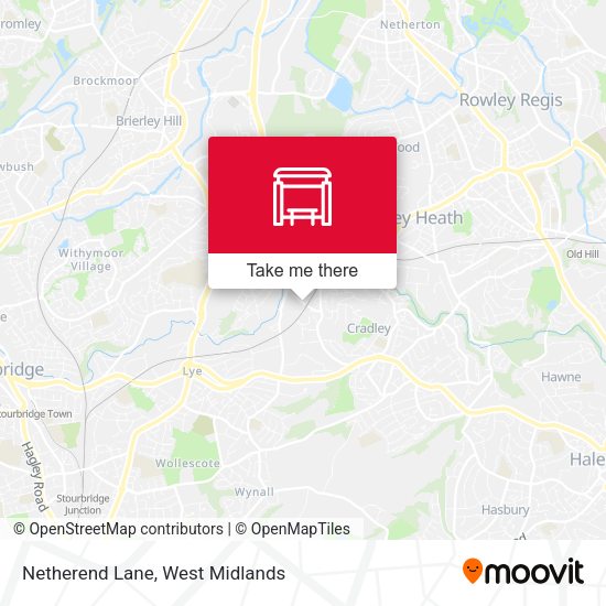 Netherend Lane map