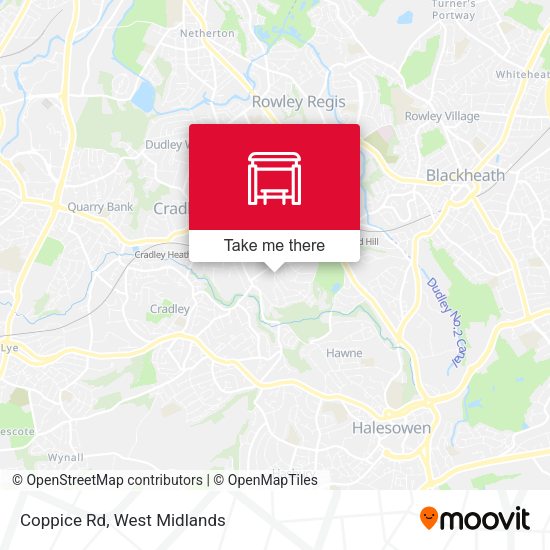 Coppice Rd map