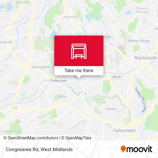 Congreaves Rd map