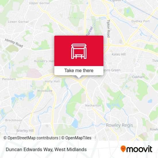 Duncan Edwards Way map