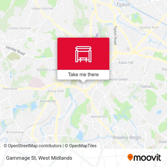 Gammage St map