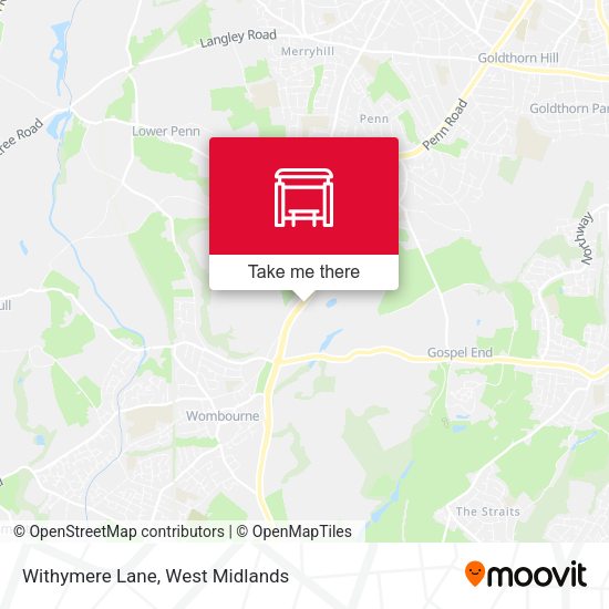 Withymere Lane map