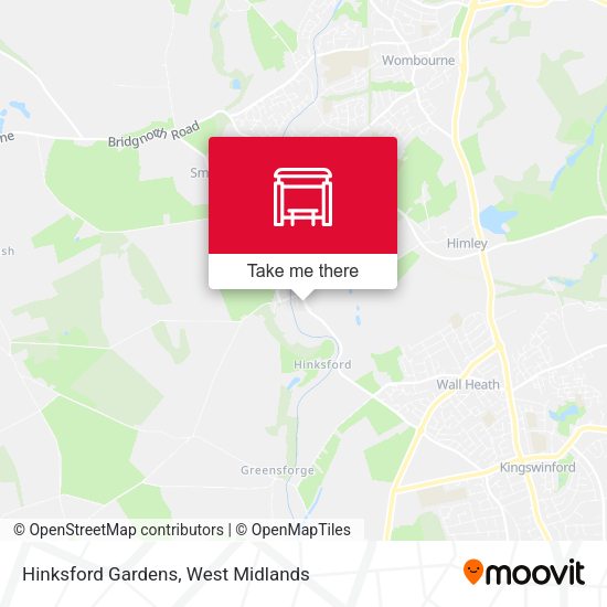 Hinksford Gardens map