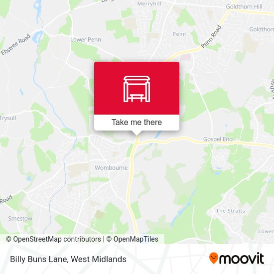 Billy Buns Lane map