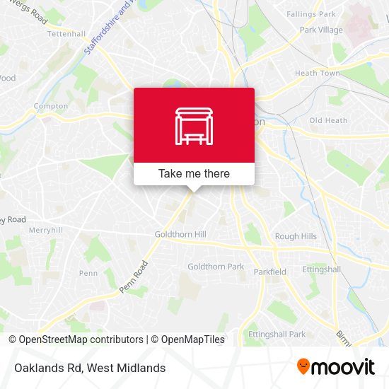 Oaklands Rd map