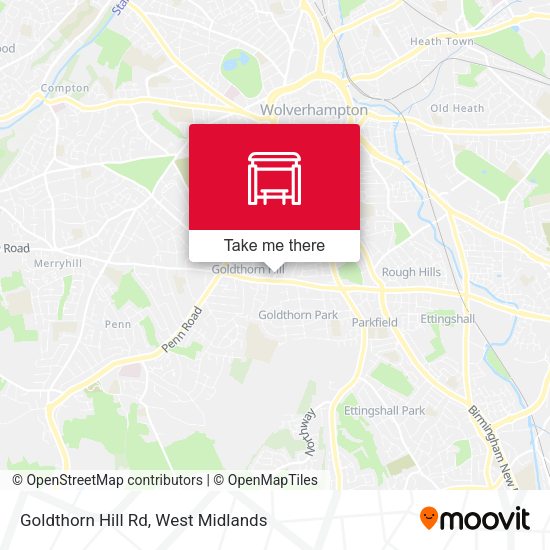Goldthorn Hill Rd map