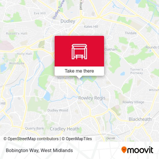 Bobington Way map