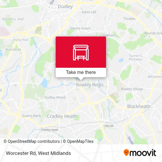 Worcester Rd map