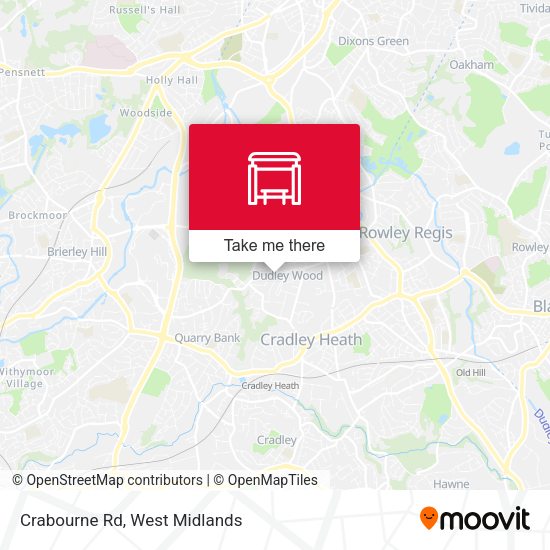 Crabourne Rd map