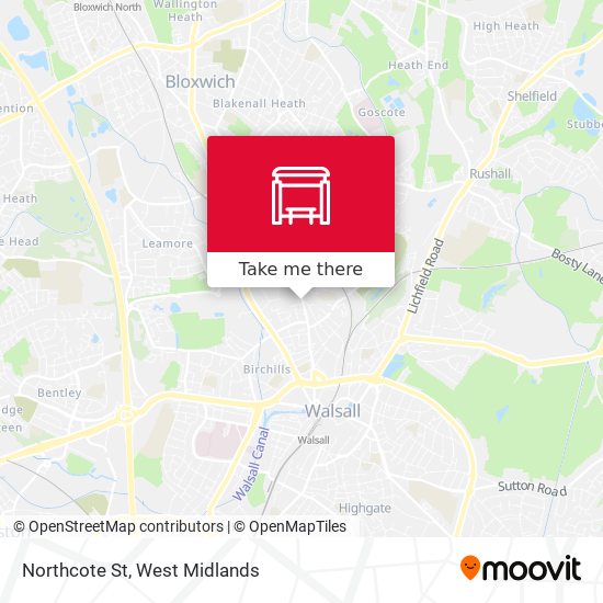 Northcote St map