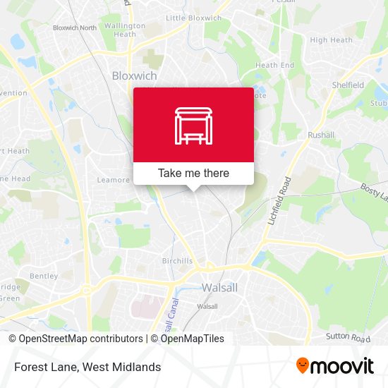 Forest Lane map
