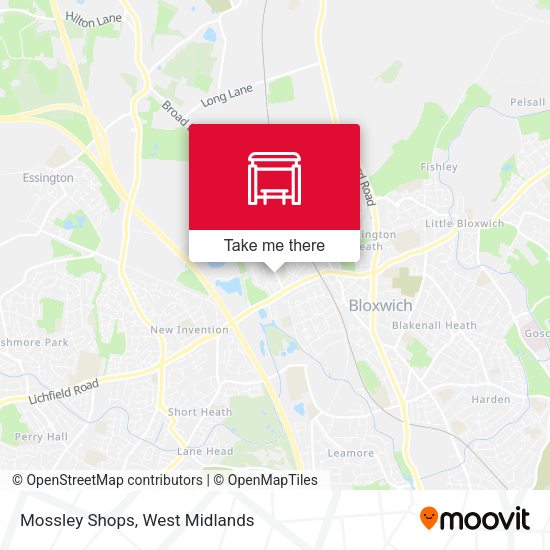 Mossley Shops map